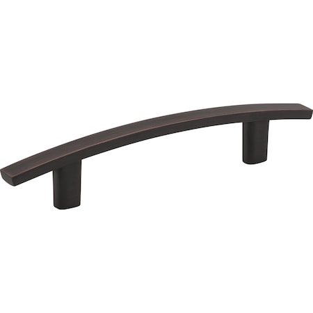 Elements 96 mm Center-to-Center Brushed Oil Rubbed Bronze Square Thatcher Cabinet Bar Pull 859-96DBAC